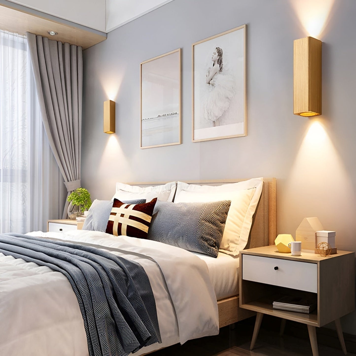 Aplique mural rectangular elegante