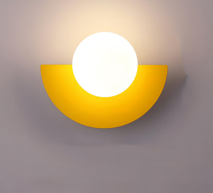 Aplique mural nórdico semicircular