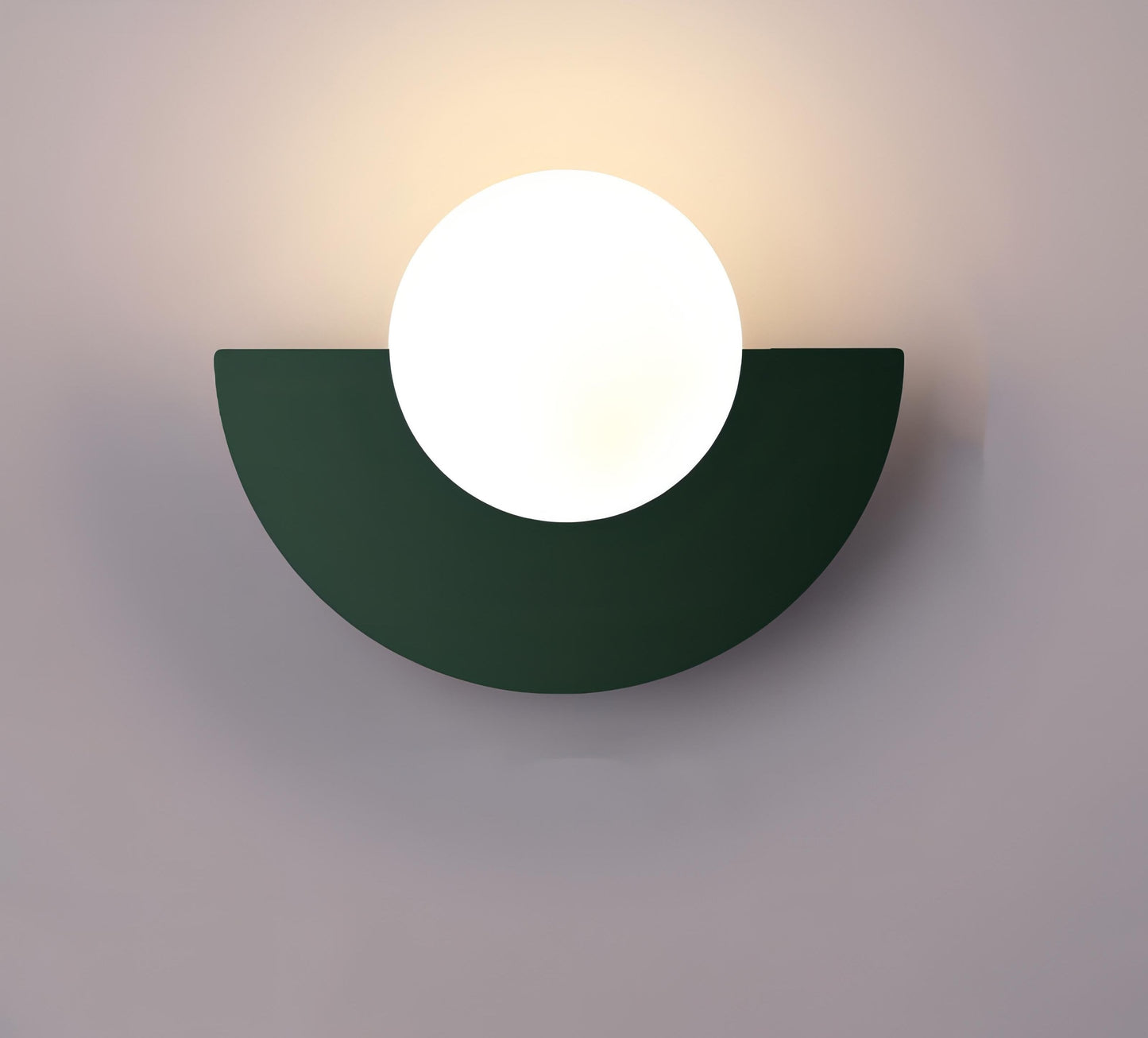 Aplique mural nórdico semicircular