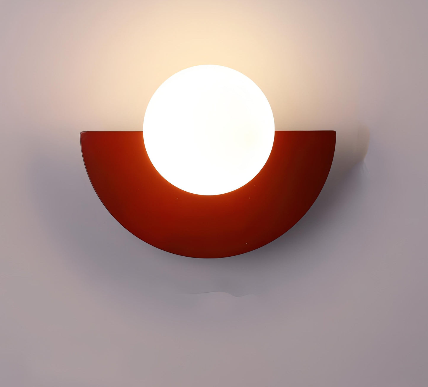 Aplique mural nórdico semicircular