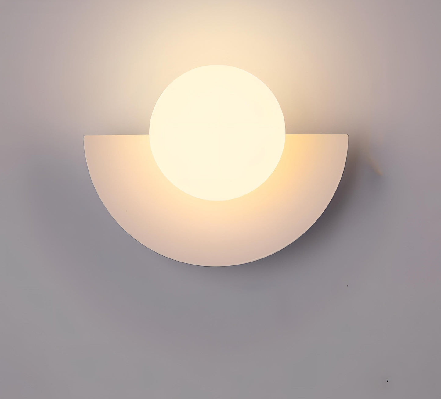 Aplique mural nórdico semicircular